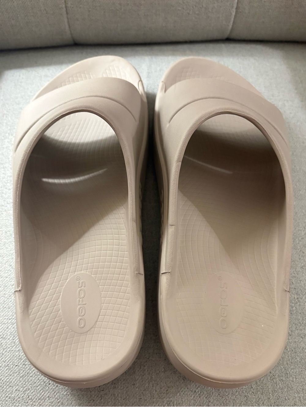 OOFOS OOahh Slide in nomad tan men’s size 12 recovery comfort slip on - Picture 4 of 11
